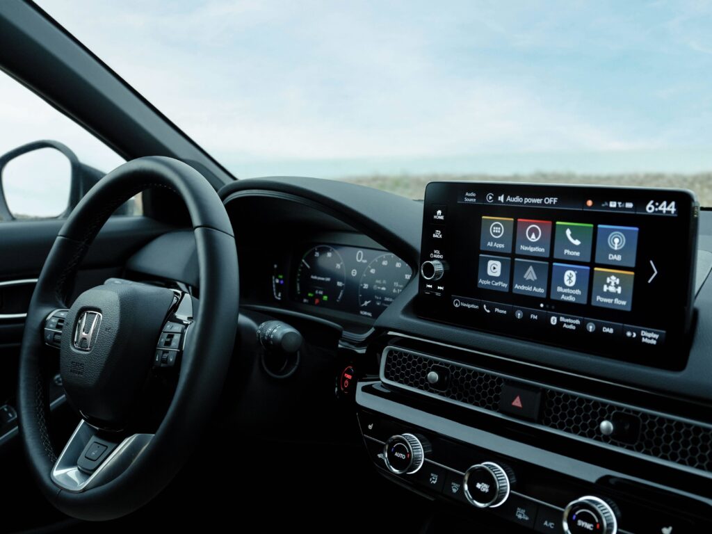 het interieur van de nieuwe honda civic