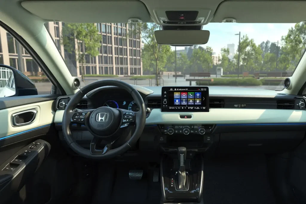 het interieur van de honda hrv 2025