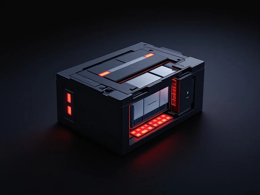 PHEV batterijpakket met doorsnede van interne celstructuur naast Honda hybride voertuig silhouet op zwarte achtergrond